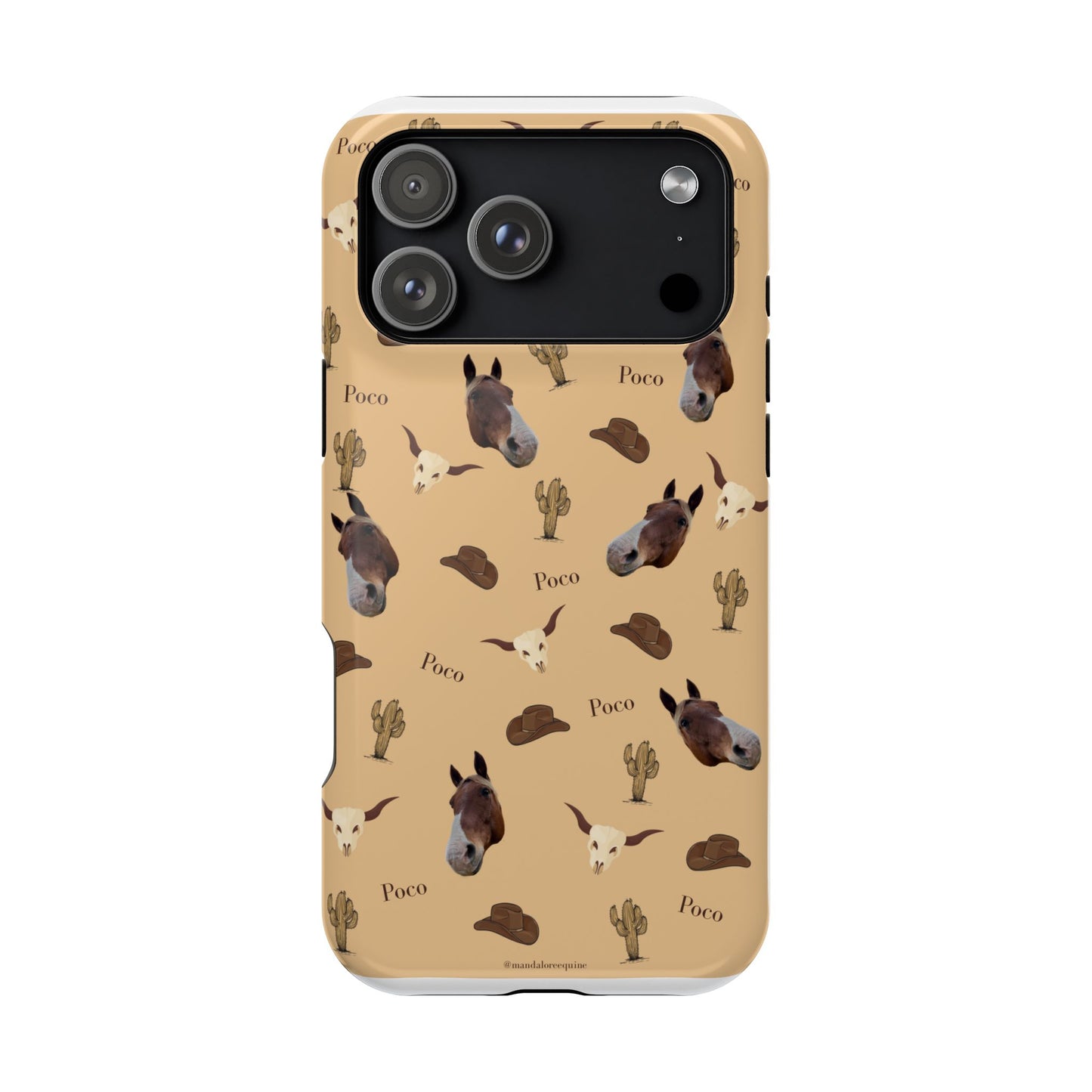 Western Horse Pattern Magnetic Impact Phone Case