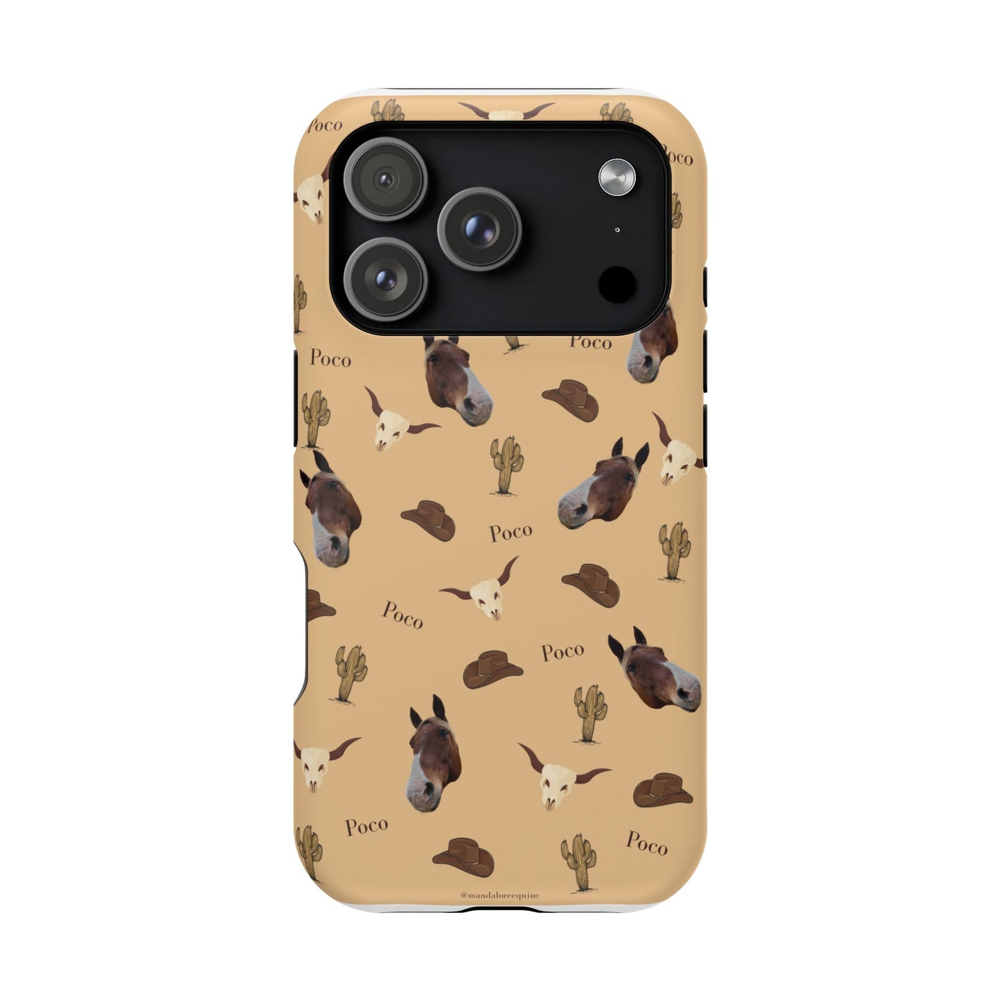 Western Horse Pattern Magnetic Impact Phone Case