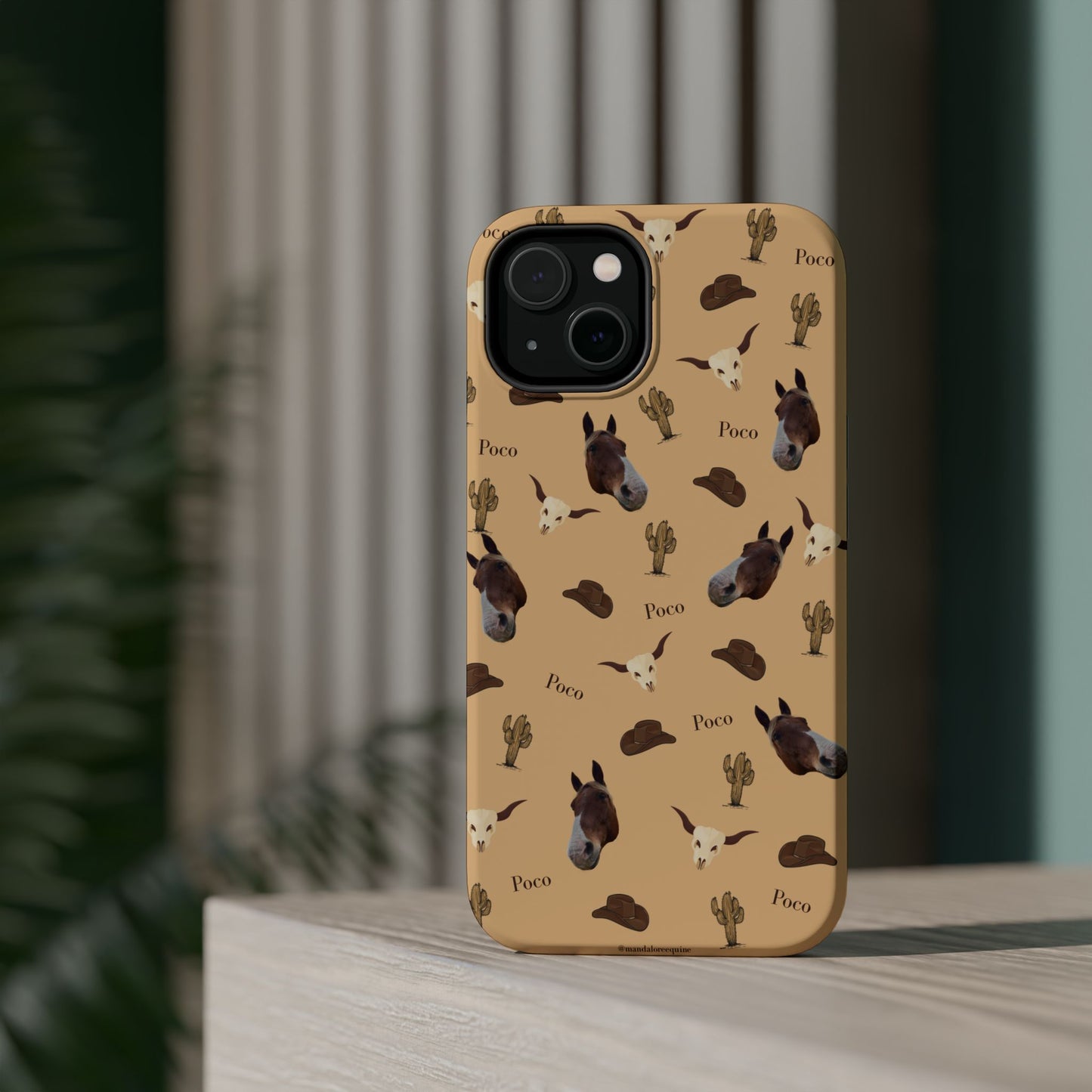 Western Horse Pattern Magnetic Impact Phone Case