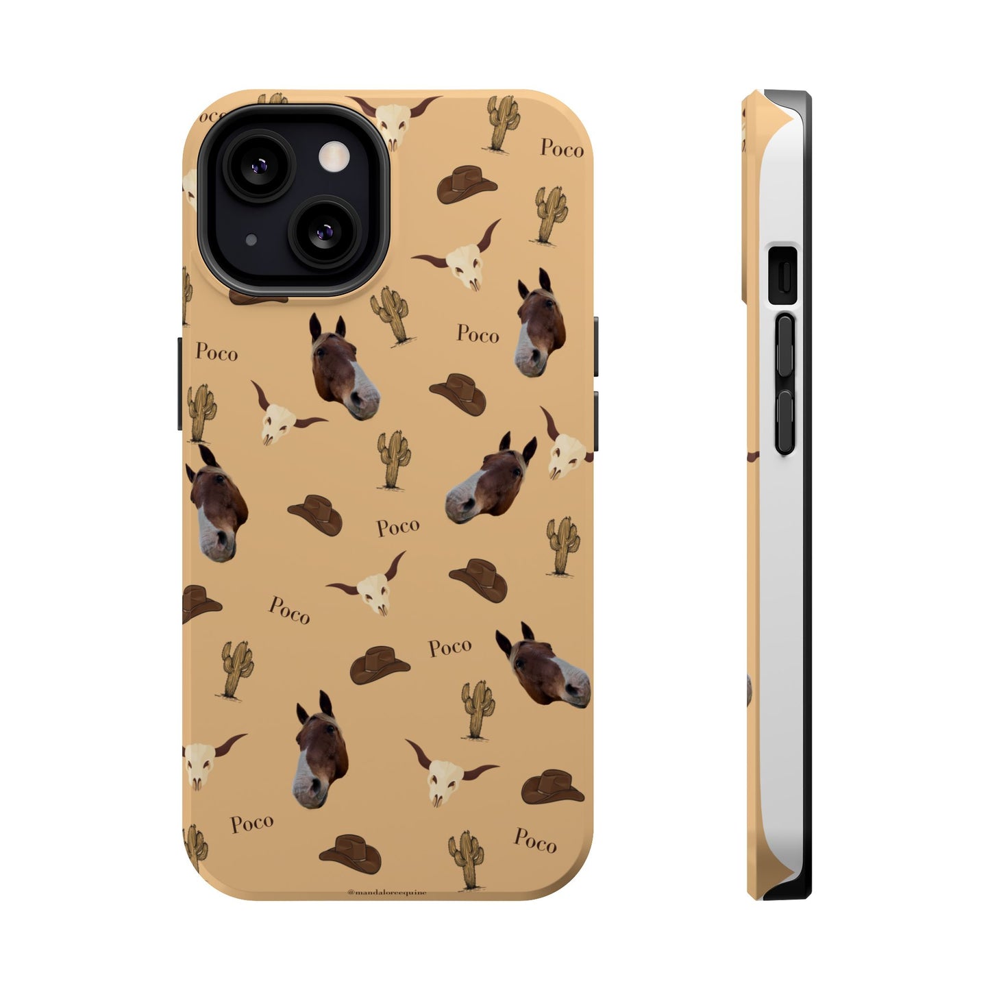Western Horse Pattern Magnetic Impact Phone Case