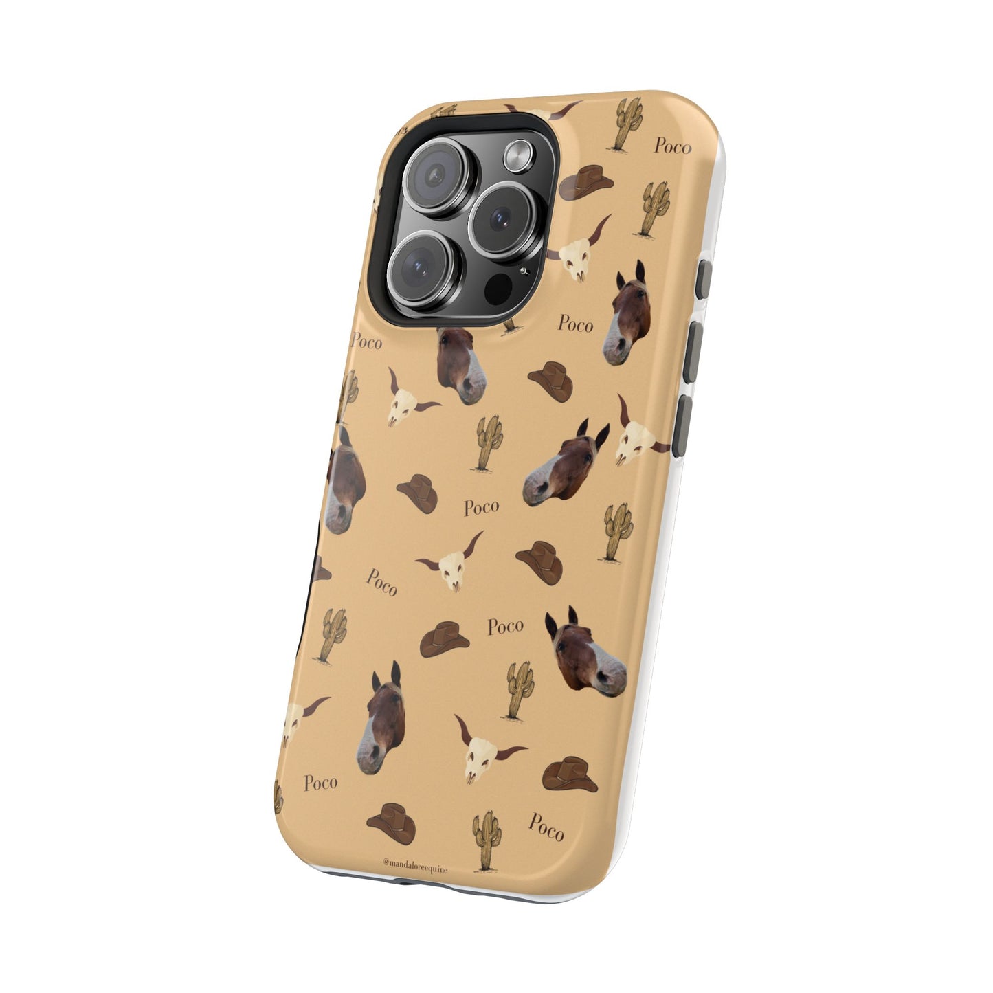 Western Horse Pattern Magnetic Impact Phone Case