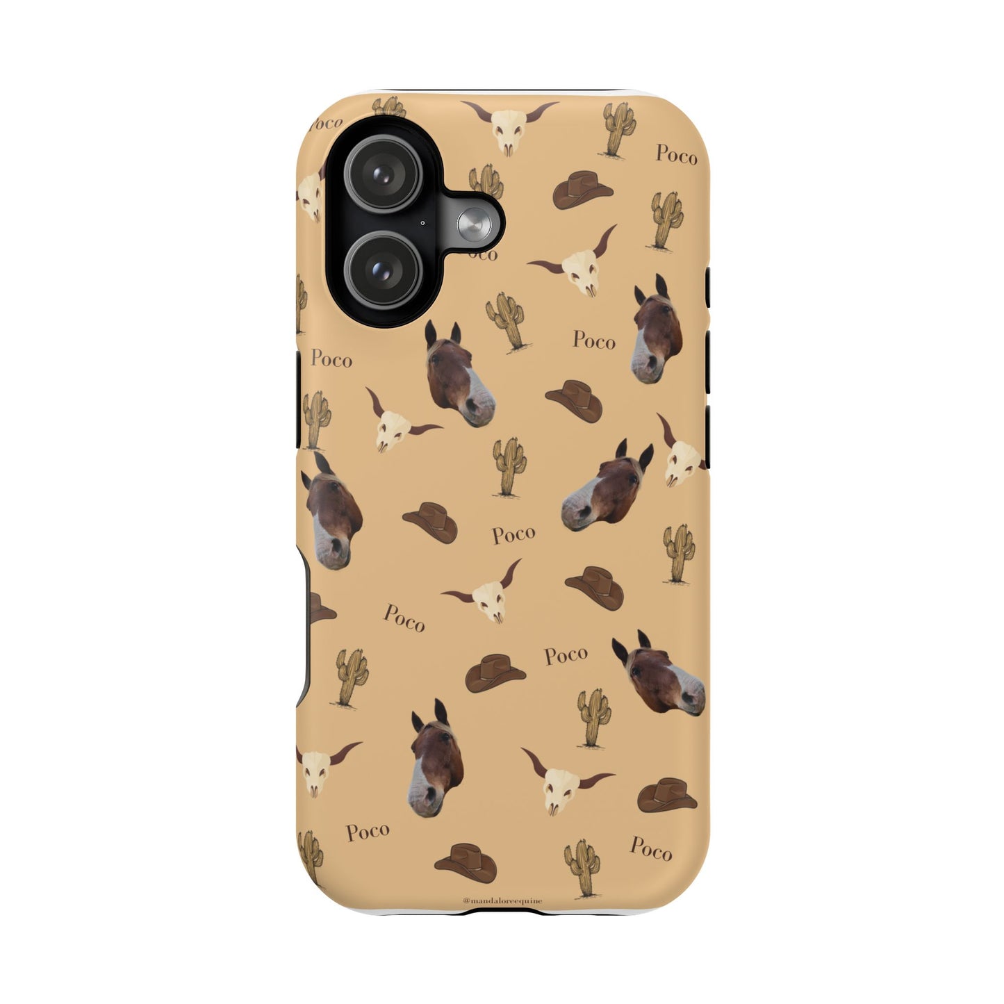Western Horse Pattern Magnetic Impact Phone Case