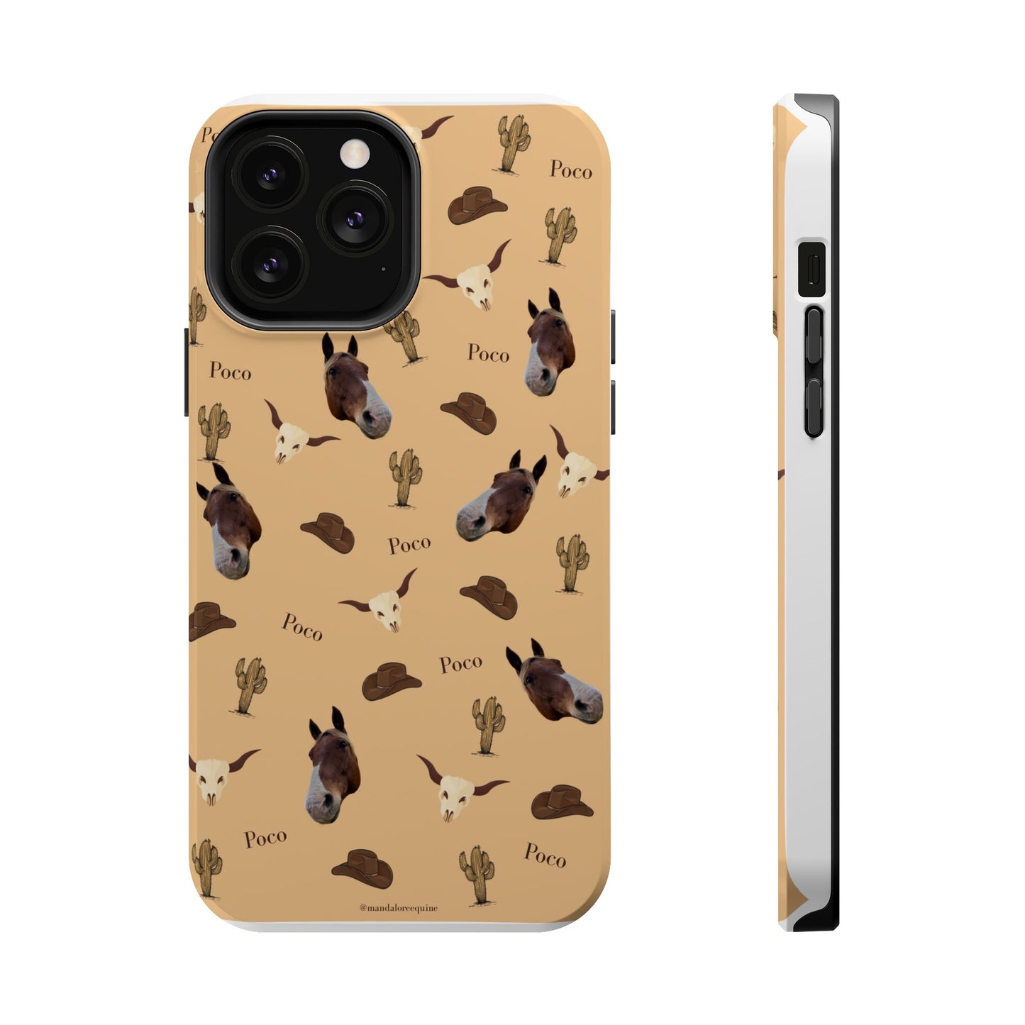 Western Horse Pattern Magnetic Impact Phone Case