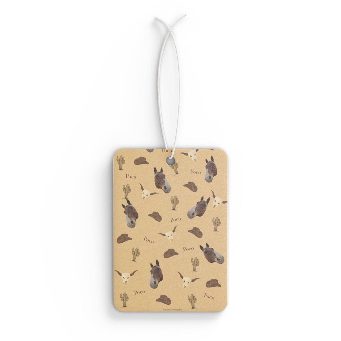 Cute Western Desert Horse Car Air Freshener — Western Horse Scented Auto Freshener