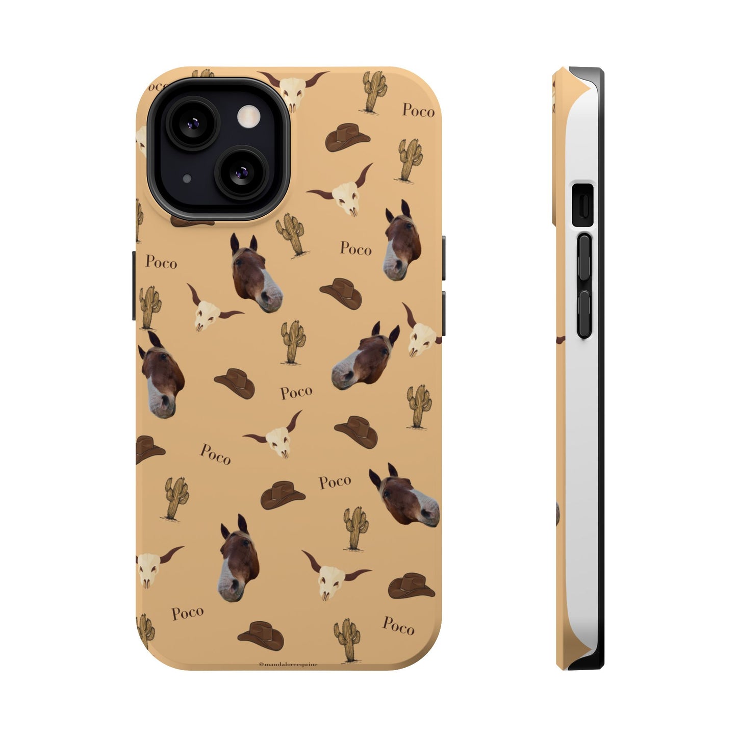 Western Horse Pattern Magnetic Impact Phone Case