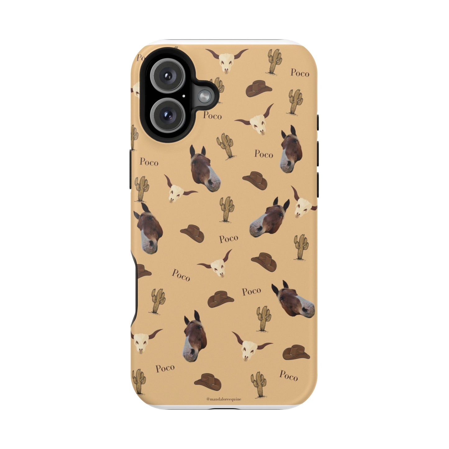 Western Horse Pattern Magnetic Impact Phone Case