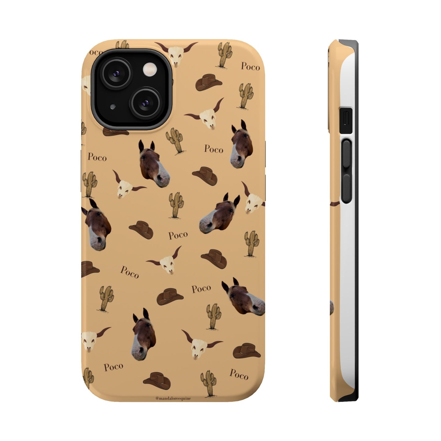 Western Horse Pattern Magnetic Impact Phone Case