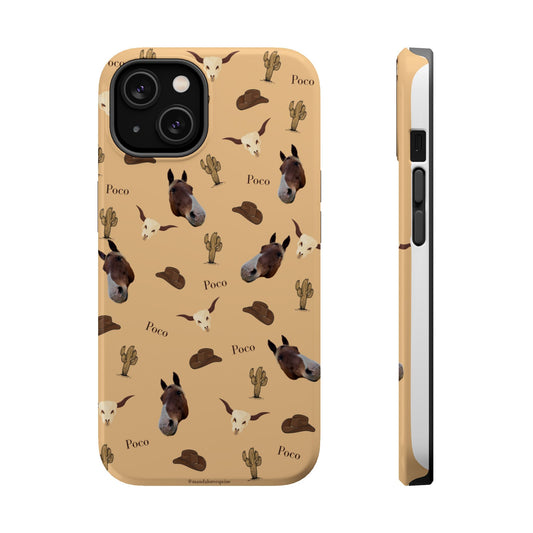 Western Horse Pattern Magnetic Impact Phone Case