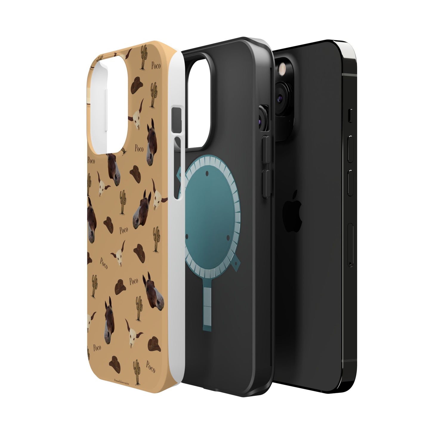 Western Horse Pattern Magnetic Impact Phone Case