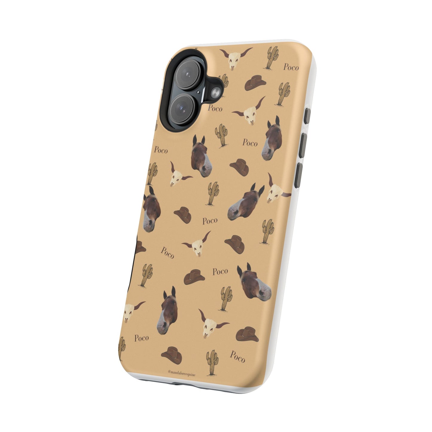 Western Horse Pattern Magnetic Impact Phone Case