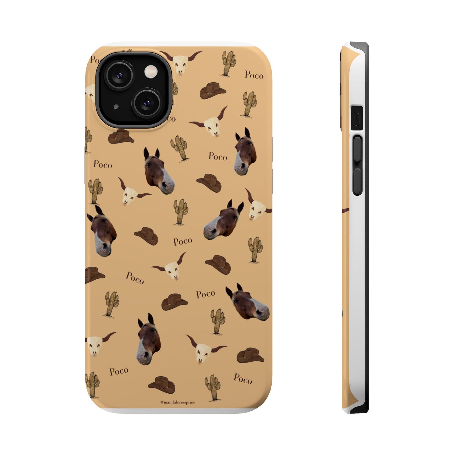 Western Horse Pattern Magnetic Impact Phone Case