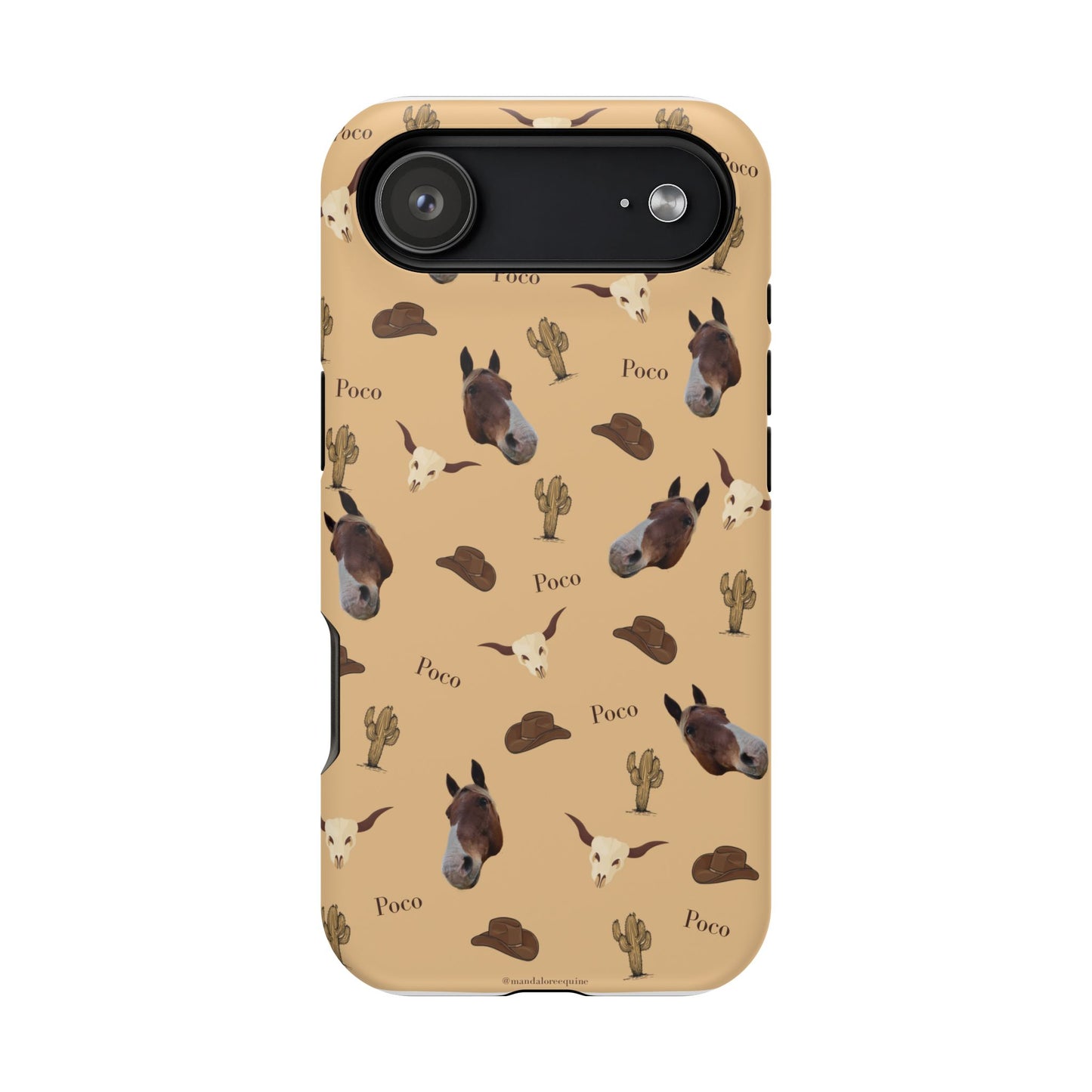 Western Horse Pattern Magnetic Impact Phone Case