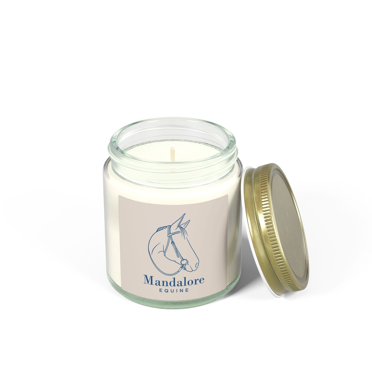 Scented Candle (4oz/9oz) — Mandalore Equine Horse Logo