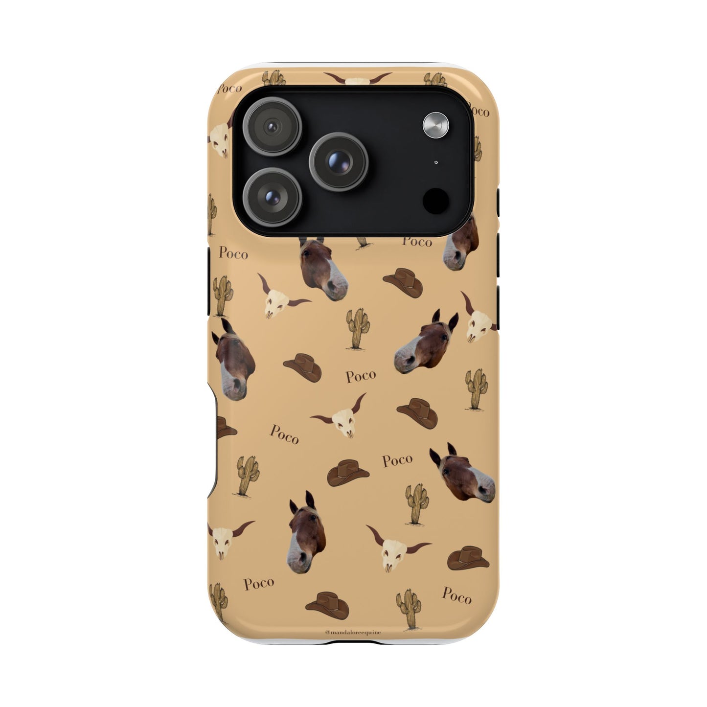 Western Horse Pattern Magnetic Impact Phone Case