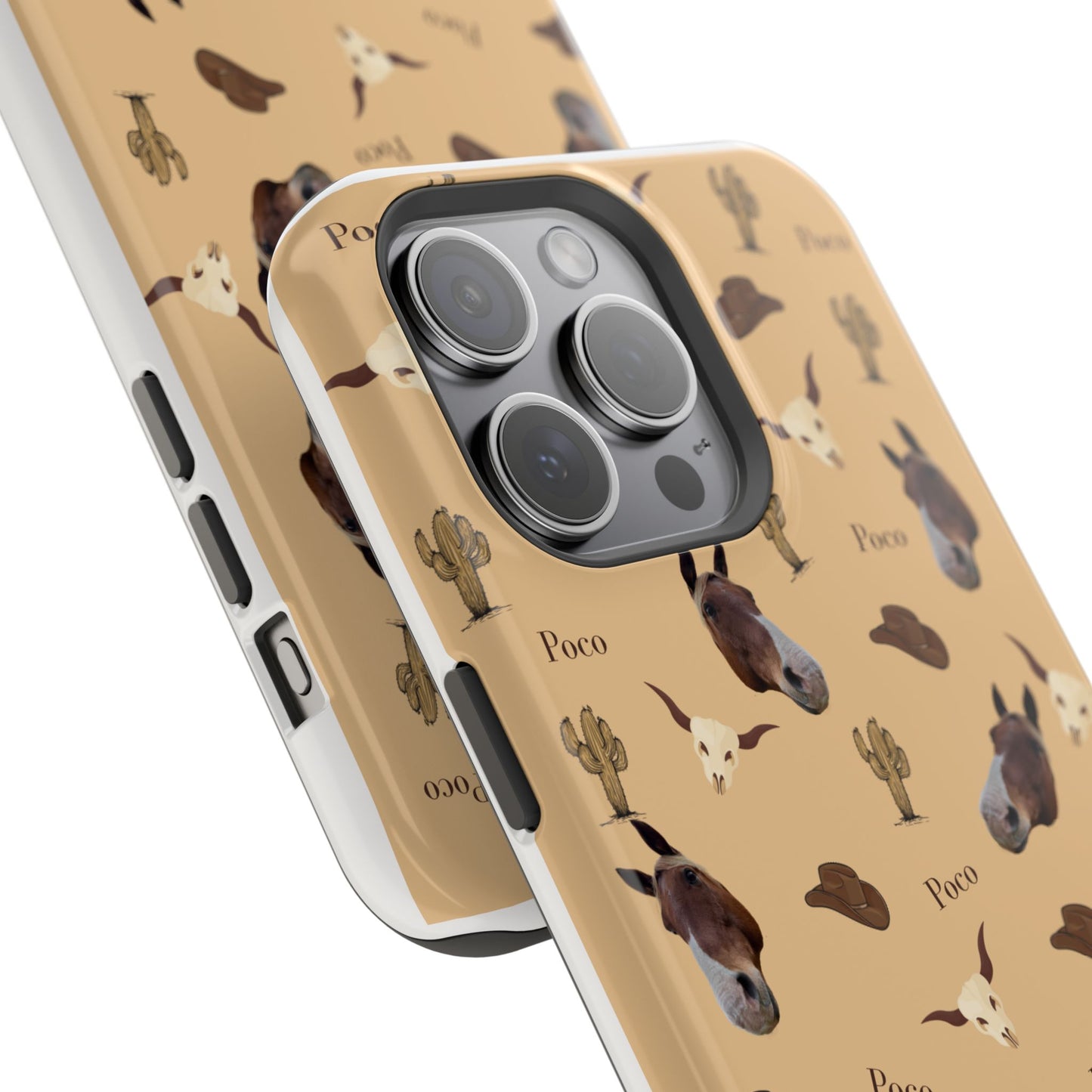 Western Horse Pattern Magnetic Impact Phone Case