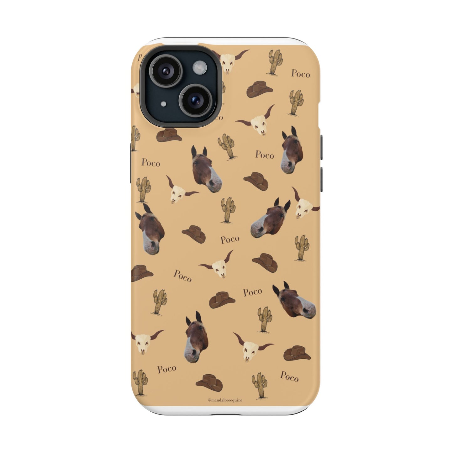 Western Horse Pattern Magnetic Impact Phone Case