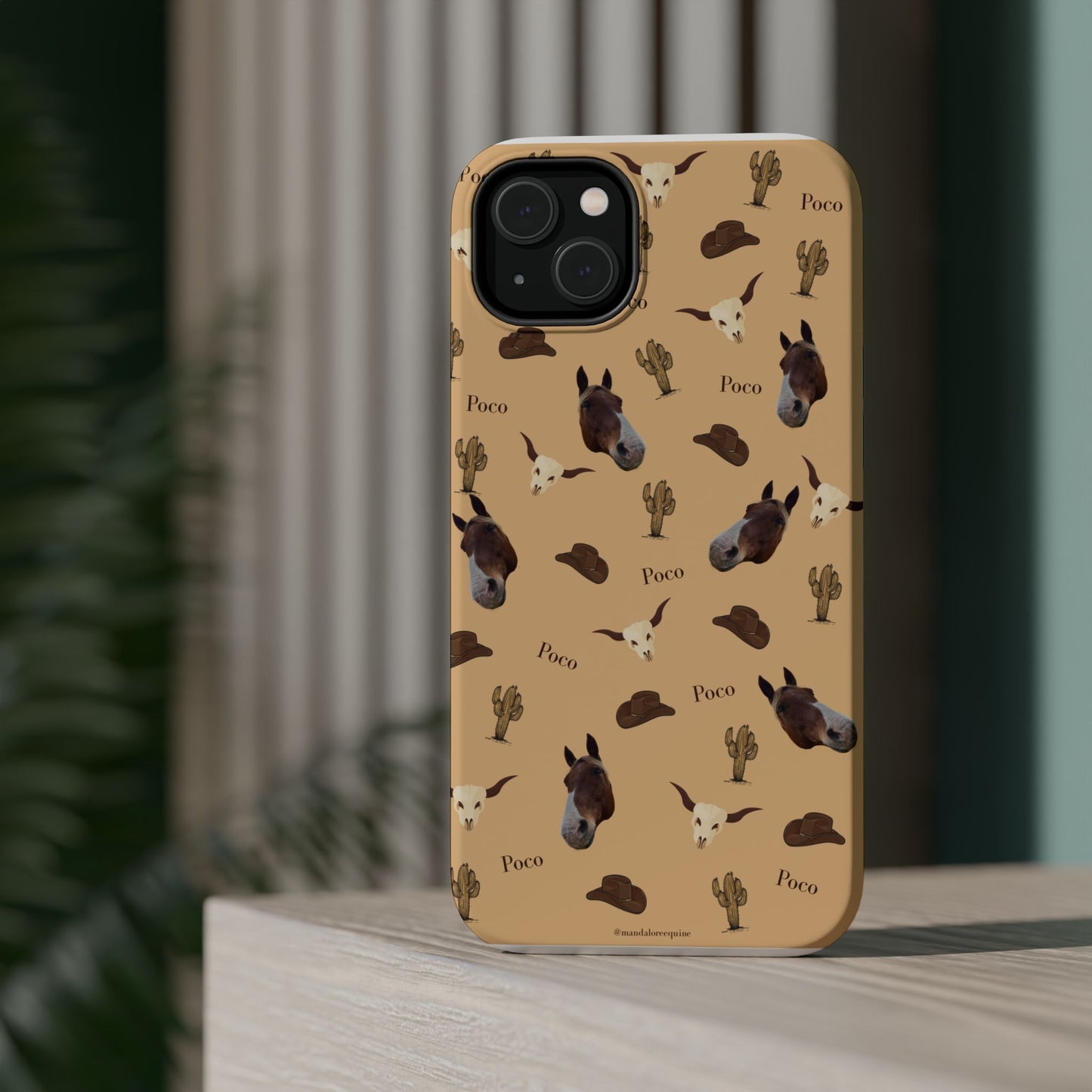 Western Horse Pattern Magnetic Impact Phone Case
