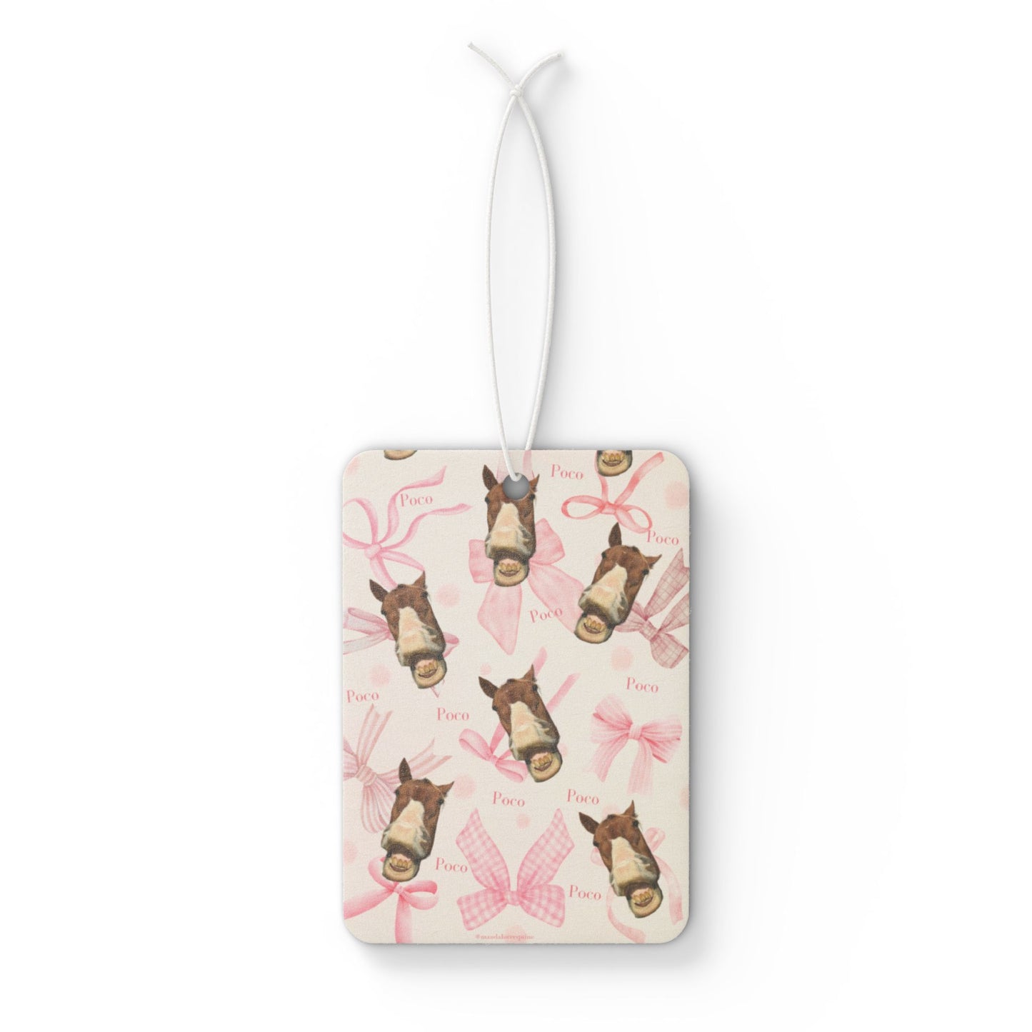 Funny Pink Cute Horse Car Air Freshener