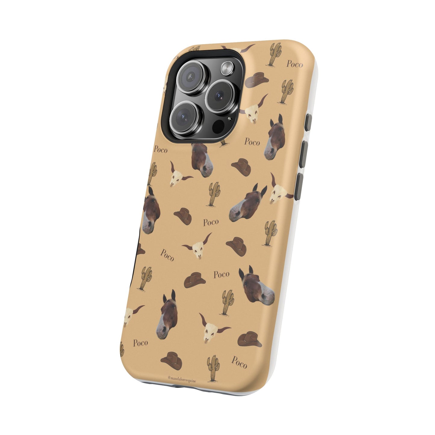 Western Horse Pattern Magnetic Impact Phone Case