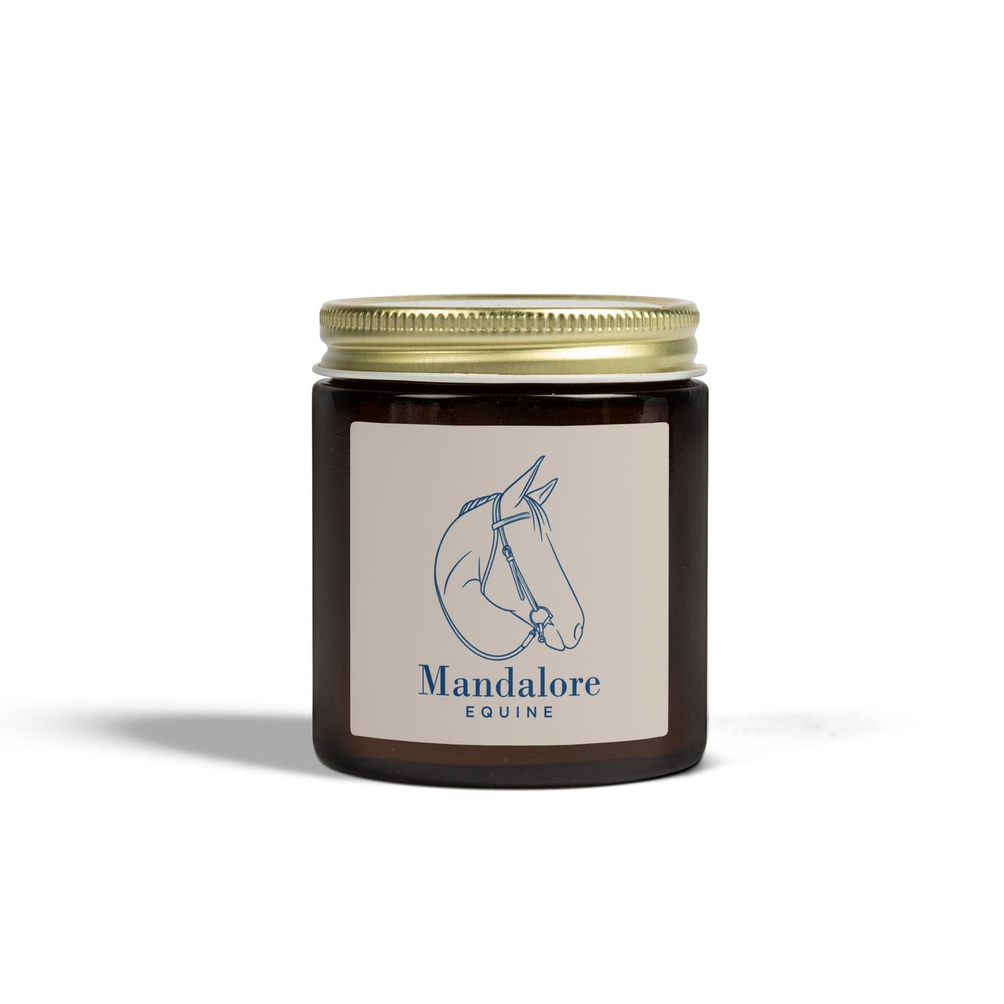 Scented Candle (4oz/9oz) — Mandalore Equine Horse Logo