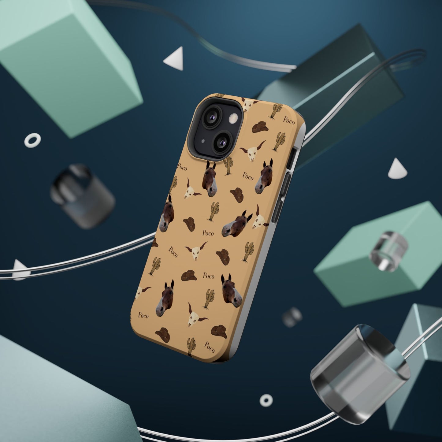 Western Horse Pattern Magnetic Impact Phone Case