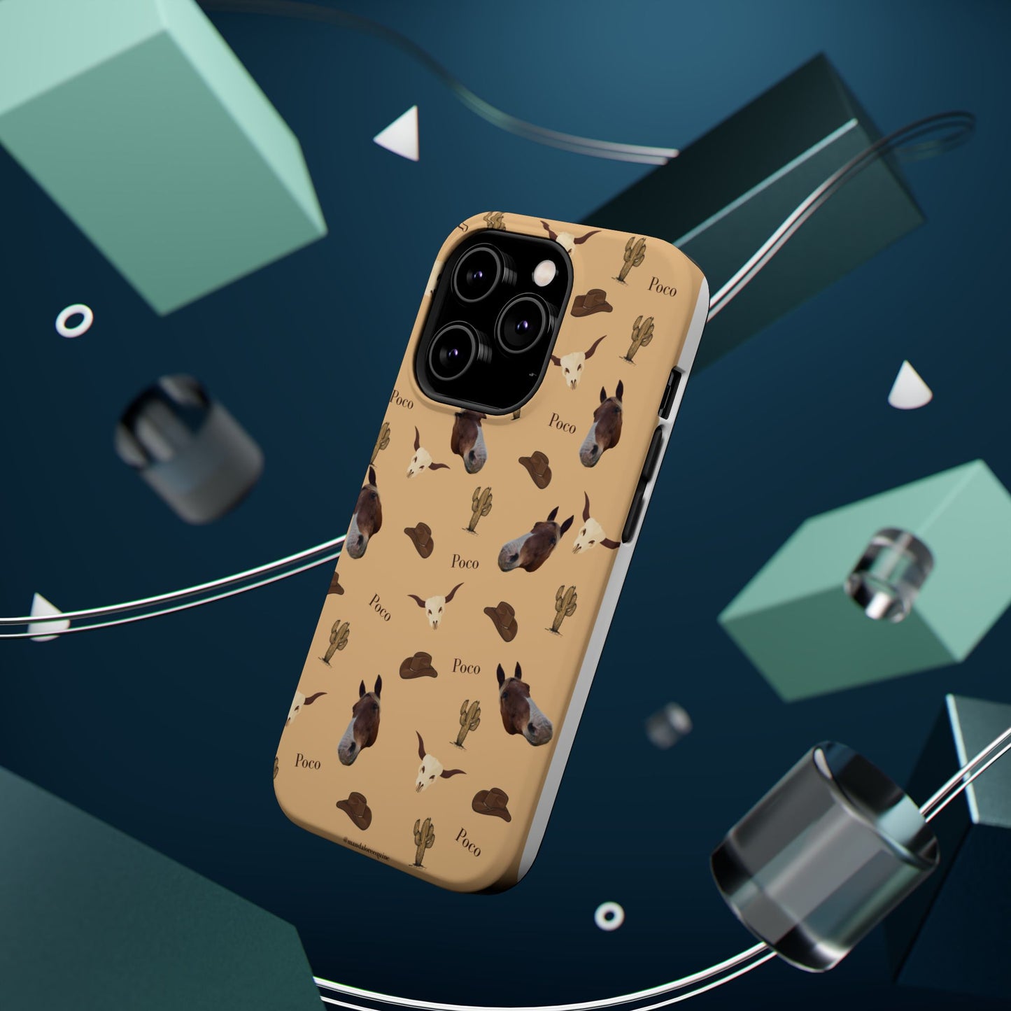 Western Horse Pattern Magnetic Impact Phone Case