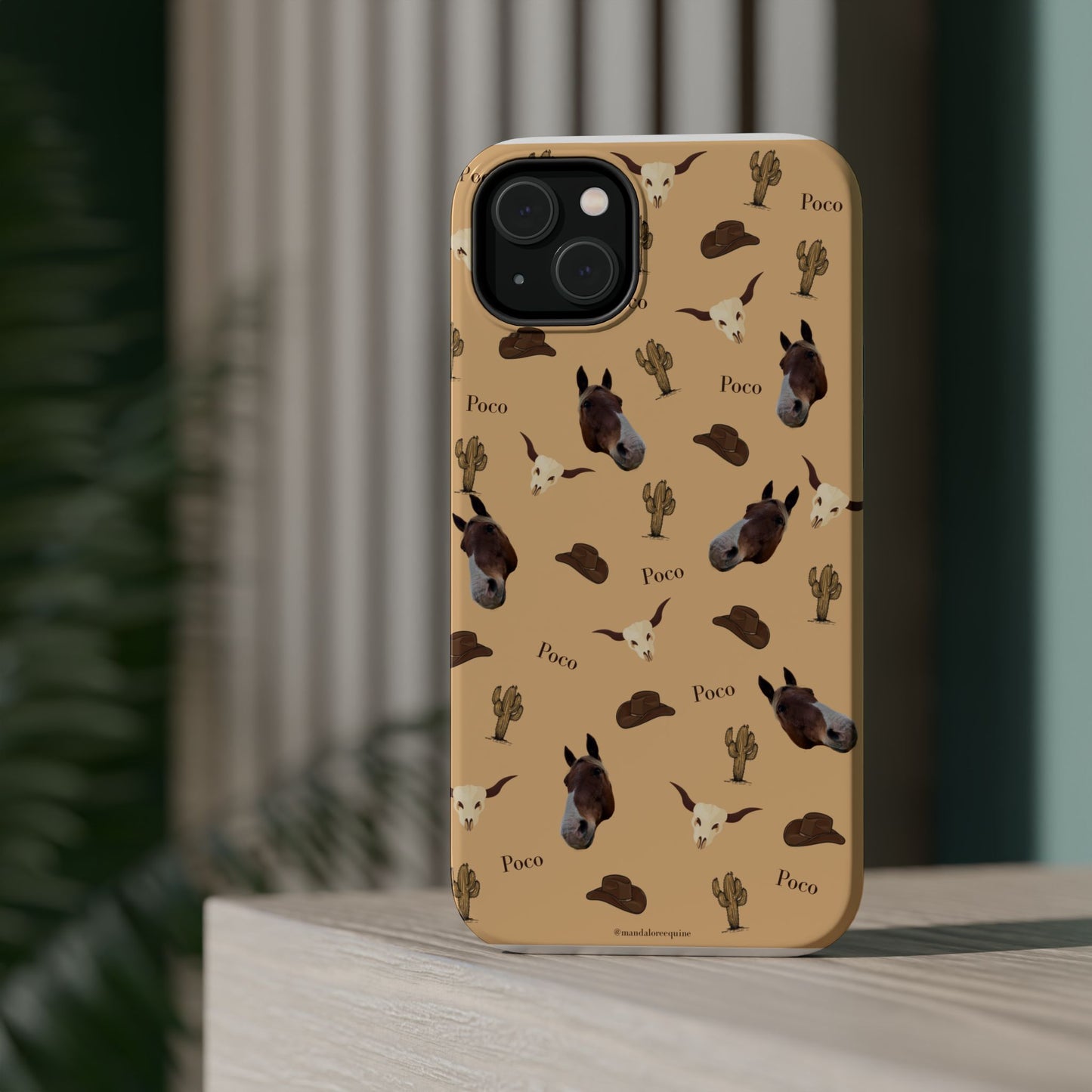 Western Horse Pattern Magnetic Impact Phone Case