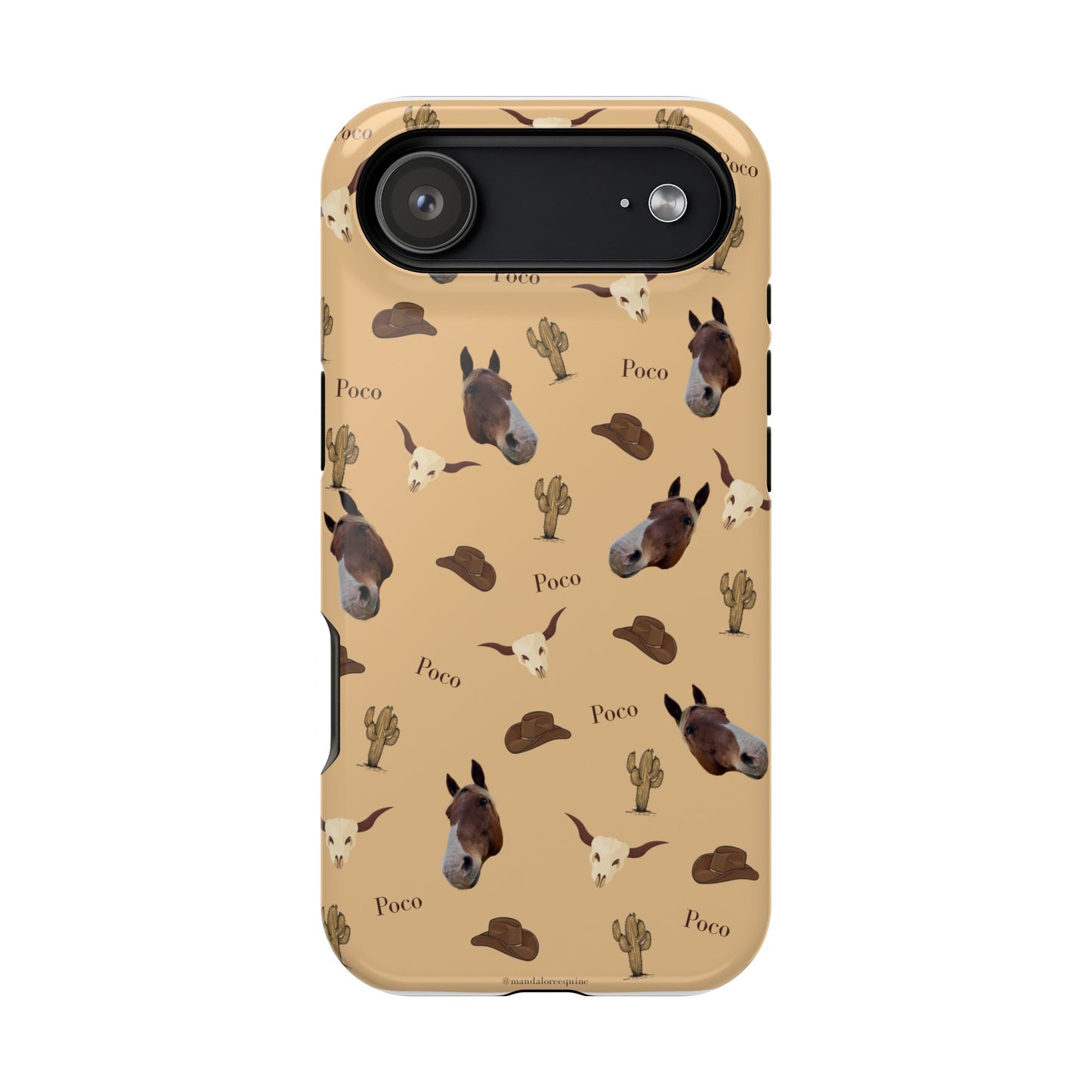 Western Horse Pattern Magnetic Impact Phone Case