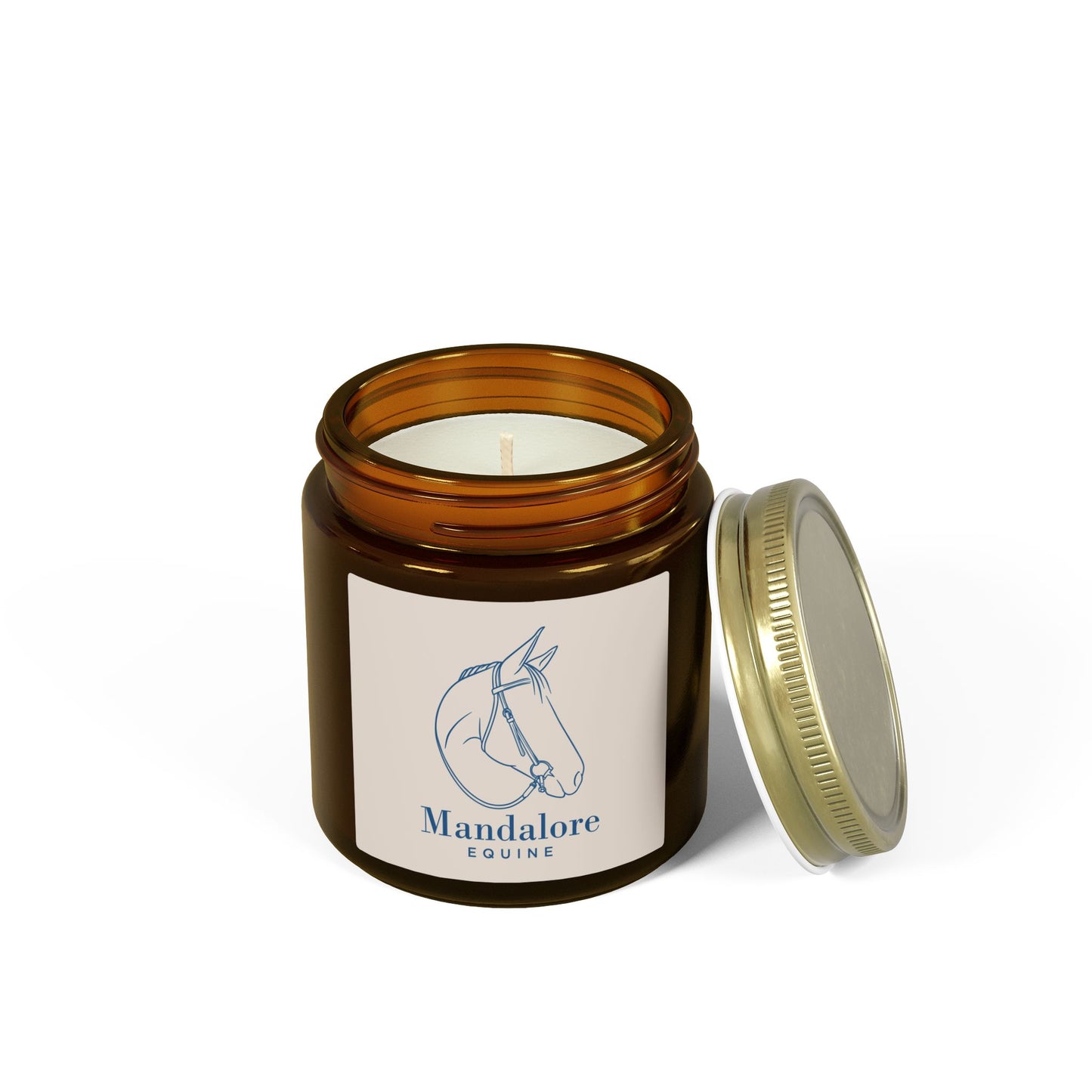 Scented Candle (4oz/9oz) — Mandalore Equine Horse Logo